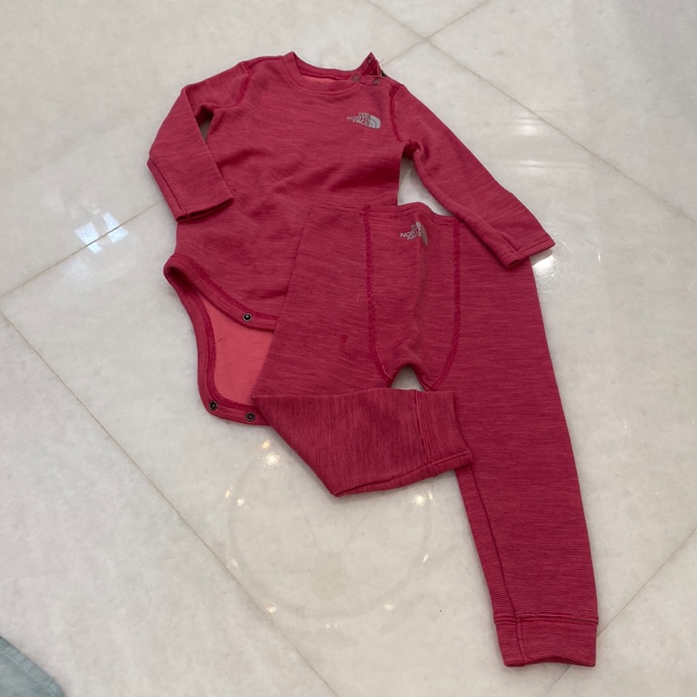 North Face Pink Baselayer 18-24 Months